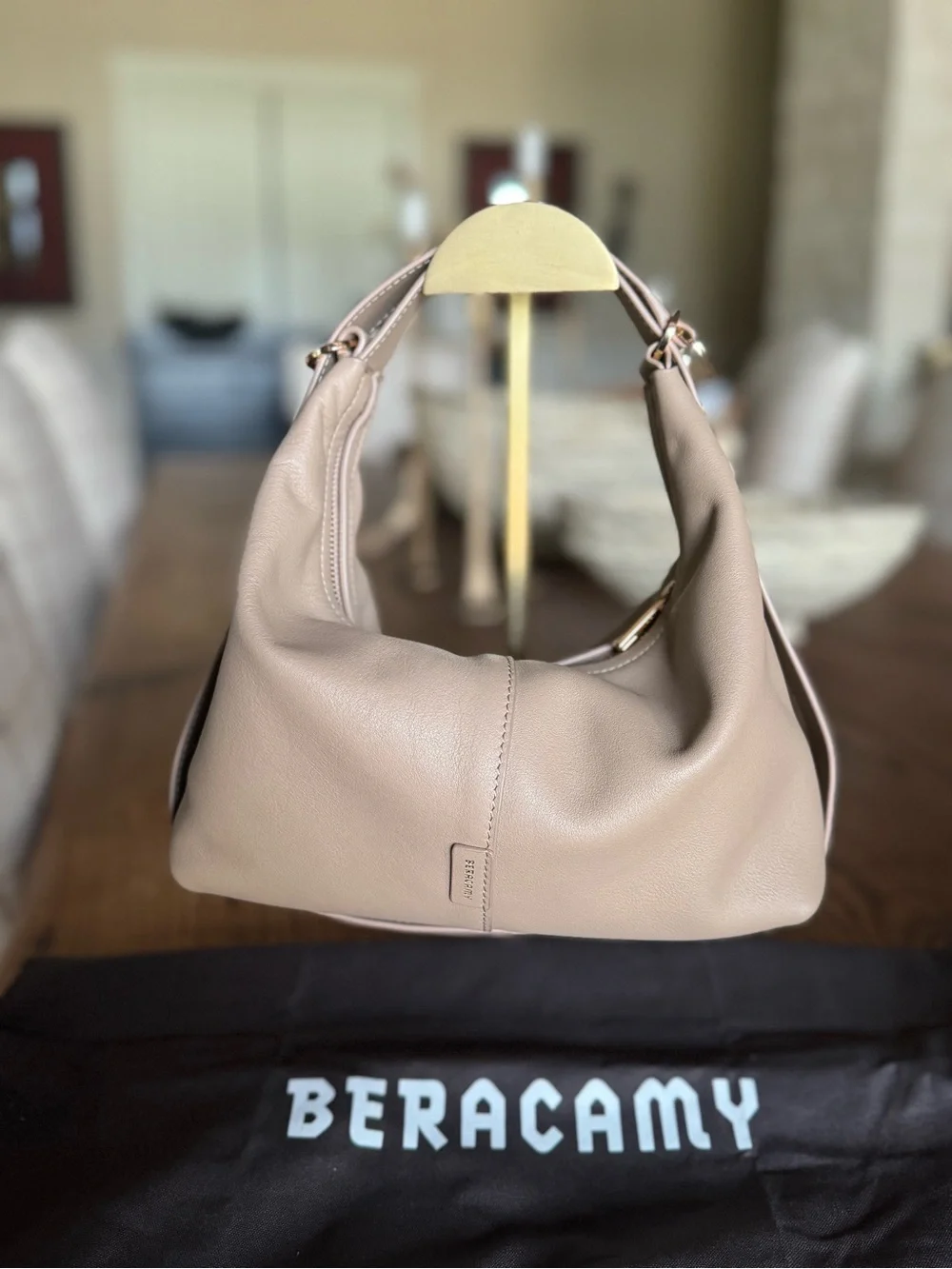 Beracamy Empiricism 7-Ways to wear bag in toffee full grain leather